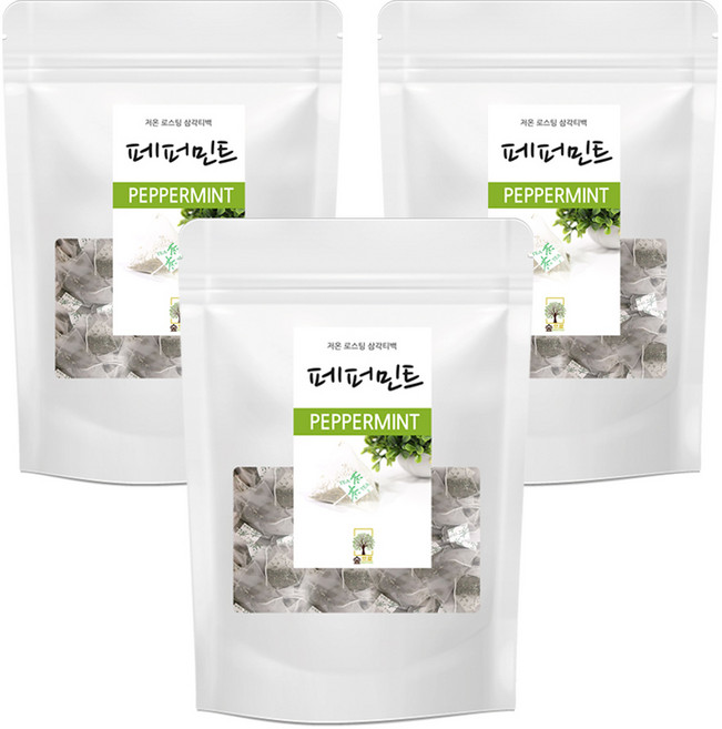 페퍼민트 25티백 숲으로허브 삼각티백, 25g, 25개입, 3개