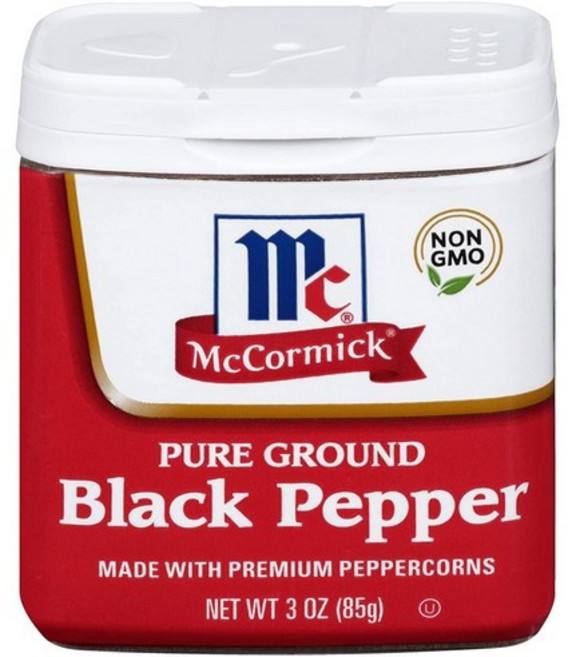 [미국직배송]맥코믹 퓨어 그라운드 블랙 페퍼 85g McCormick Classic Ground Black Pepper 3oz, 1개