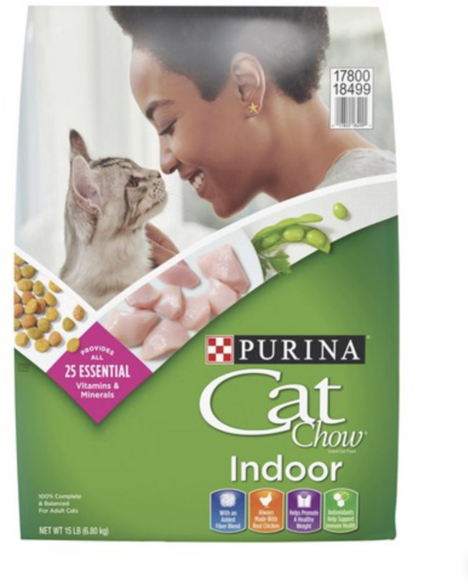 캣차우 퓨리나 고양이 기능성 사료, 헤어볼+체중조절, 2.86kg, 3개