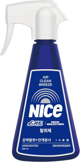 스카트 나이스웨더 섬유 탈취제 무향 본품, 380ml, 1개