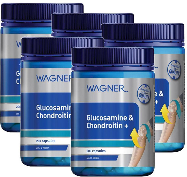 와그너 글루코사민 콘드로이친 Wagner Glucosamine Chondroitin, 200정, 5개