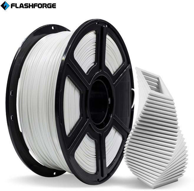 Flashforge 3D 프린터 필라멘트 1.75mm 1kg, 화이트 White, ABS
