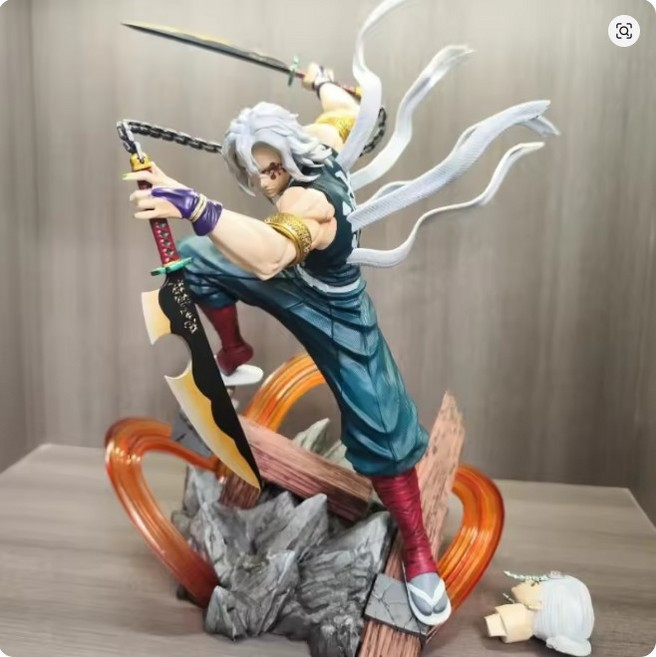 [귀멸의칼날 피규어] 우즈이 텐겐 27cm 해드2 기메츠의 야이바 GK PVC 컬렉션 스태츄, 1개