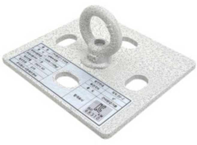 간이완강기 지지대 내벽부착형 비상탈출 KFI검정품, 1개, 블랙