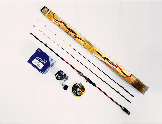 해우 한치 준내만갈치 텐야 텐빈 쭈꾸미 갑오징어카본루어낚시대195ML(초릿대2개)+수심체크릴+합사