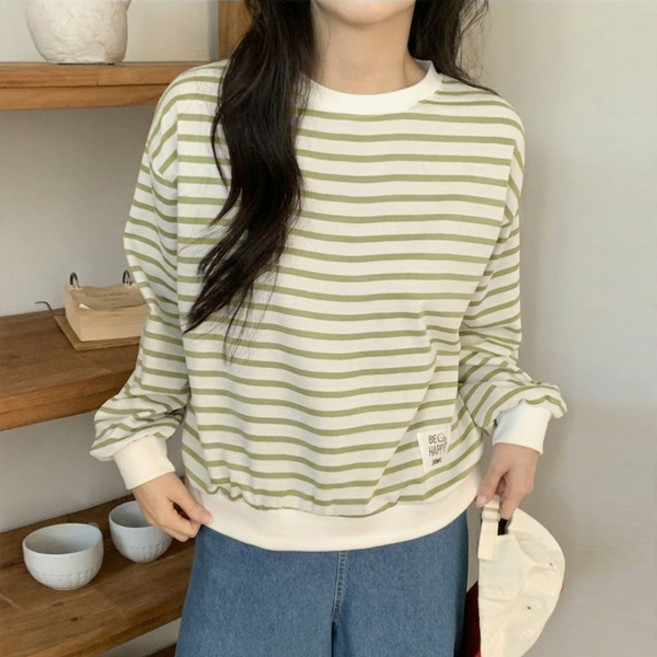 마이쏭 여성 오버핏 봄신상 BHpy패치단가라맨투맨