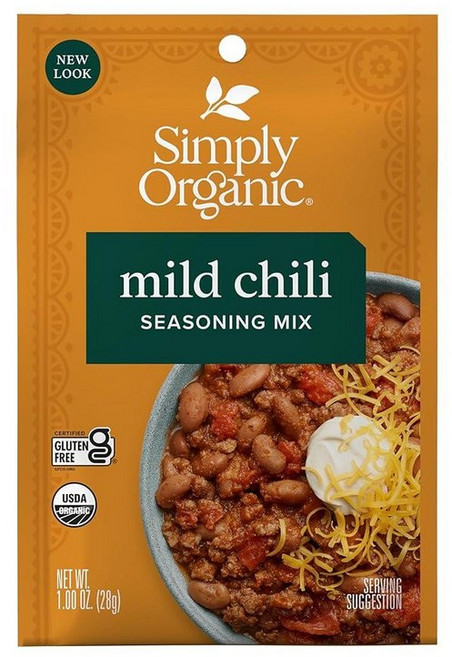 Simply Organic 치폴레 파우더 유기농 인증 비건 | 75.1g(2.6온스) | 고추냉, 1 Ounce (Pack of 12), 마일드 칠리 믹스, 1개