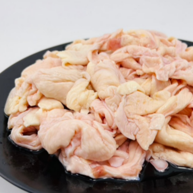 [국내산닭껍질] 생 닭껍질 손질 닭껍데기 / 가정용 업소용 술안주, 1박스, 1kg