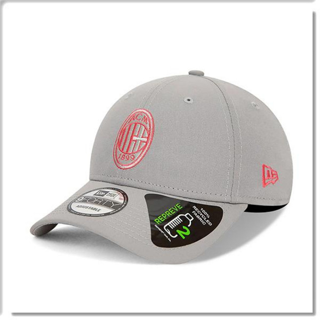 New Era AC 米蘭 9FORTY 可調節棒球帽, 灰, 1個