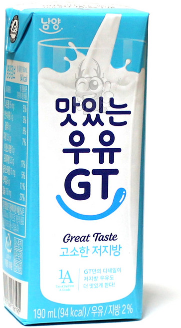 맛있는우유GT 고소한 저지방 멸균우유, 190ml, 6개