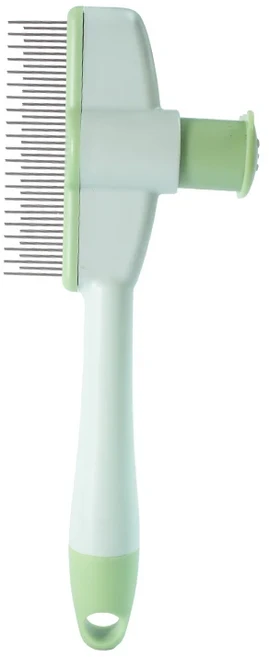 개헤어 리무버 브러시 프레스 부동 머리 바늘 빗 제거 애완 청소 손질 고양이 스틸 용품, 01 Green