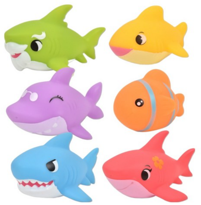 오즈토이 러버 목욕놀이 인형 6종, 6종 상어, 2세트