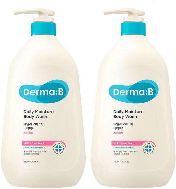 더마비 데일리 모이스처 바디워시 (프레쉬피치), 880ml, 2개