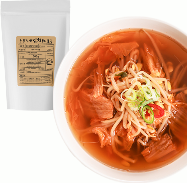 춘풍접객 김치 콩나물국 600g 집밥 한식 간편식 즉석국 캠핑요리 국물요리, 1개