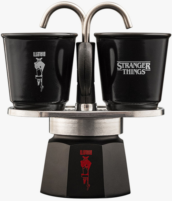 비알레띠 미니 익스프레스 기묘한 이야기 2컵 세트, 1개, 블랙