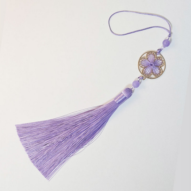 반야연 전통 노리개 키링 메탈 무궁화 문양 한복 장식 열쇠고리