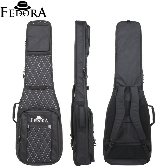 FEDORA 페도라 다이아몬드시리즈 프리미엄 일렉베이스 케이스 검정 FBE500B-BK (신학기 파격세일중), 1개