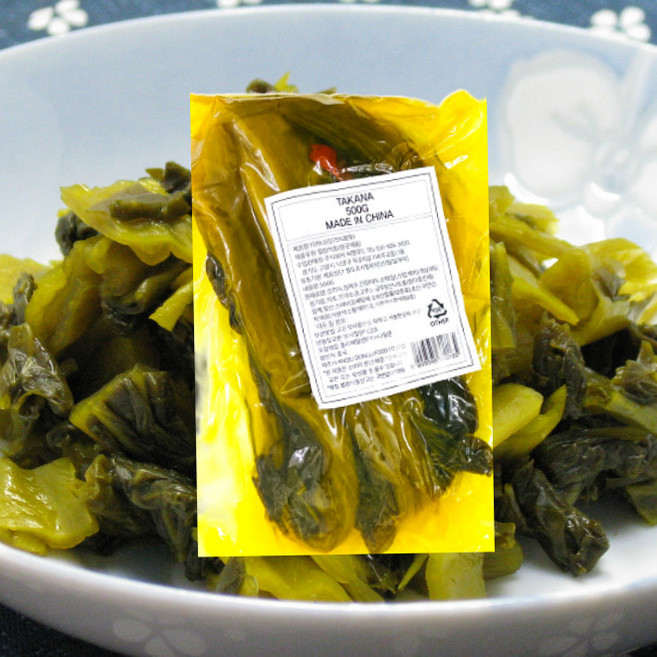 자르지 않은 통 갓 타카나 일본식 절임 500G, 1개
