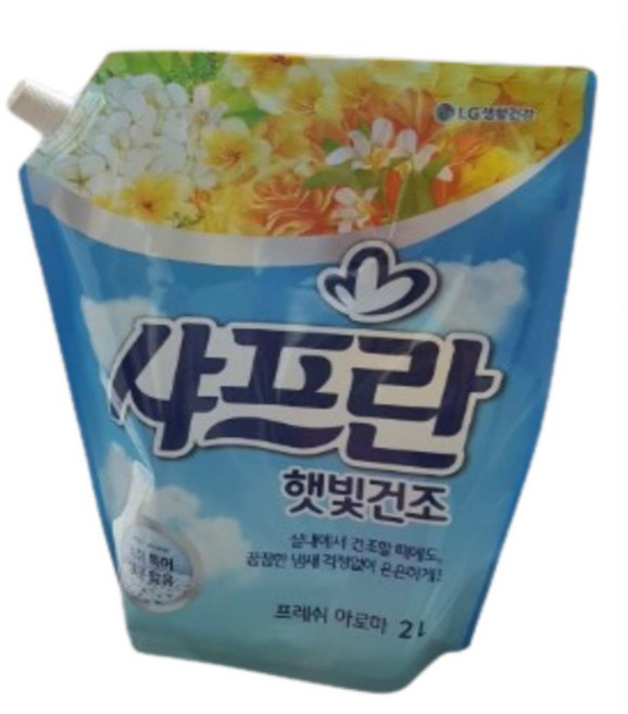 샤프란 햇빛건조 프레쉬 아로마 리필, 18개, 2L