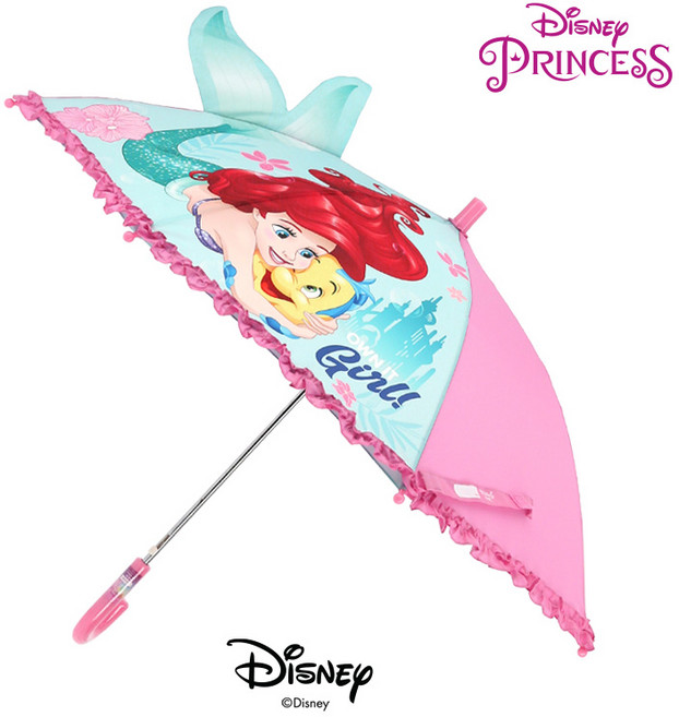 디즈니프린세스 47 인어공주 플라운더 입체 홀로그램 장우산 _ MUDNU10074