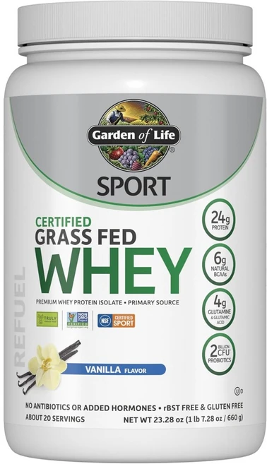 가든오브라이프 SPORT 목초 먹인 프리미엄 분리유청 단백질 바닐라맛 WPI 660g, 1개 - 쿠팡