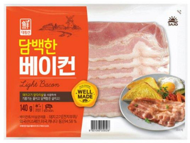 사조대림 담백한 베이컨 140g, 4개