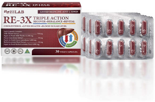 에코바이오랩 리-트리플 액션 밀크씨슬 베르베린 후코이단, 1개, 30정