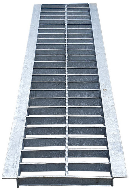 스틸그레이팅 U타입 날개형 아연도금 맨홀 뚜껑 배수로덮개 그레이팅날개, 185X995X25T, 1개