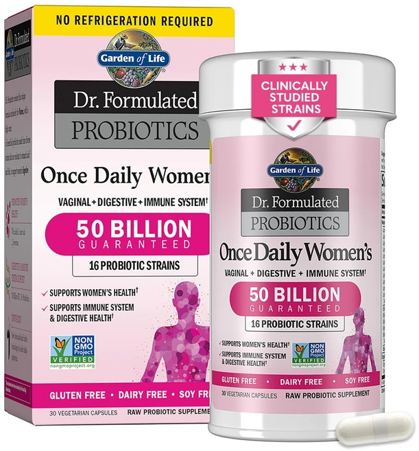 가든오브라이프 원스데일리 여성 프로바이오틱스 500억 유산균 캡슐 Garden of Life Women Probiotics, 30정, 3개 - 쿠팡