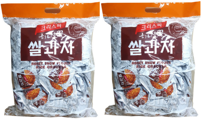 크리스피 허니 눈꽃 쌀과자, 1kg, 2개