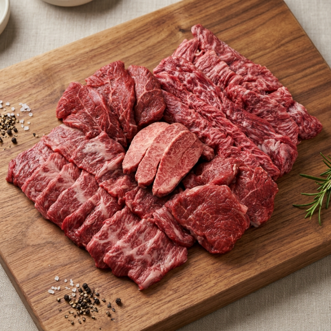 [20세트한정특가] 빌리푸드 1++ 투뿔 국내산 한우 특수부위, 1세트, 600g