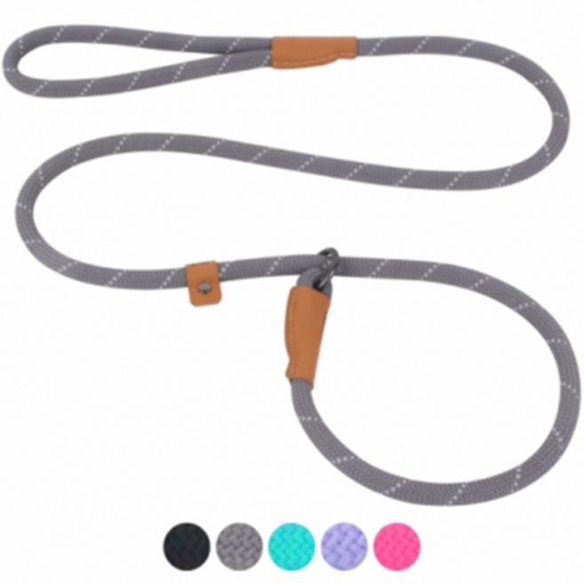 펫츠컴퍼니 마운틴 슬립 리드 강아지줄 대한민국 제조, 1개, 그레이