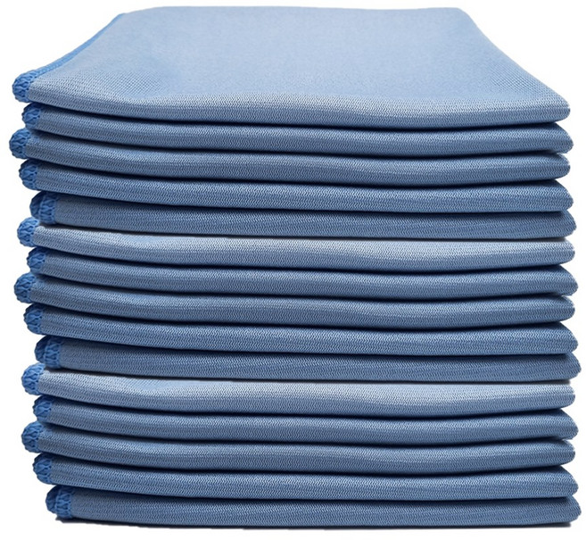 월드크린 유리 닦이 걸레 40x40cm, 15개, 블루