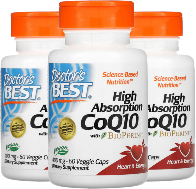 닥터스베스트 코큐텐 CoQ10 400mg 60캡슐 3통