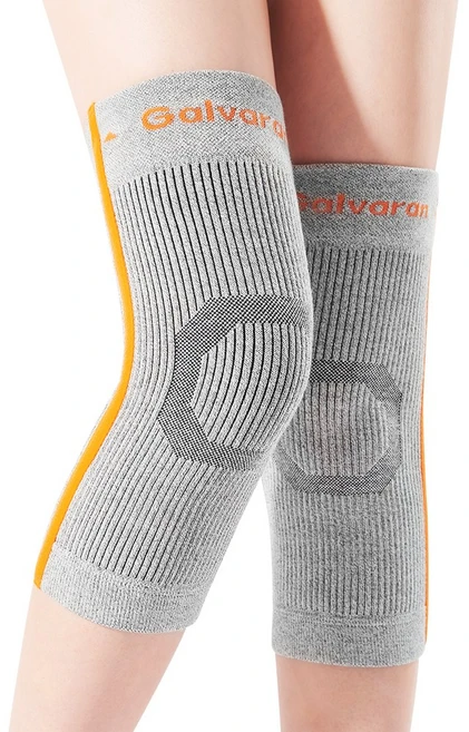 Galvaran 게르마늄 카본 무릎보호대 무릎 통증 관절 통증 완화 부기 염증 완화 및 혈액순환 개선용 남녀공용, Gary, 1개 - 쿠팡