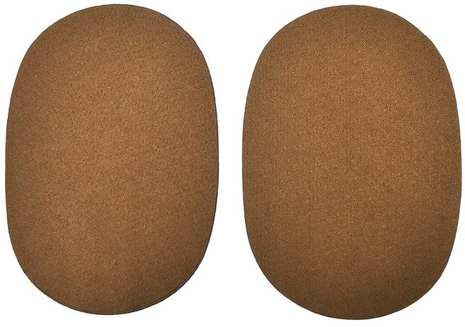 스웨이드 패치 의류 수선패치 세무 와펜 포인트용 무릎패치 팔꿈치 13컬러, 브라운(1장), 2개