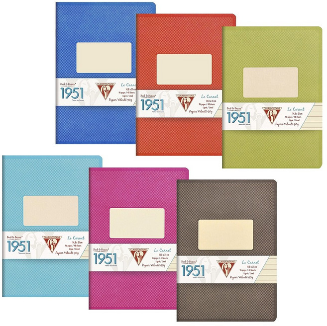 클레르퐁텐 1951 제본 노트 A5, 라즈베리