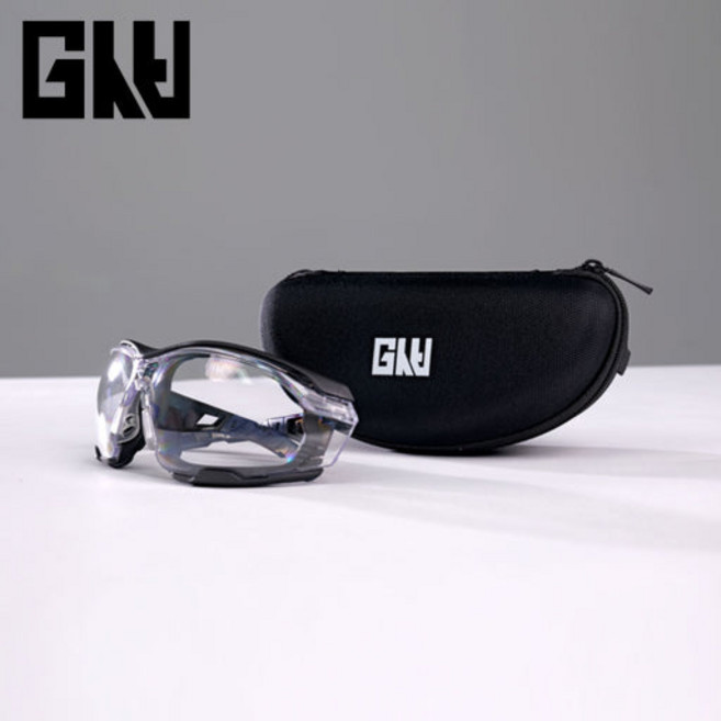 지스비 보안경 고급형 안티포그 충격방지 탈부착가능 하드케이스 포함, 1개