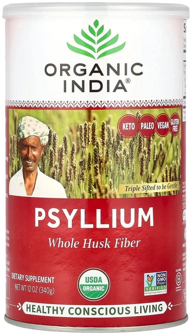 오가닉인디아 Psyllium 차전자피 가루 파우더 340g, 1개 - 쿠팡