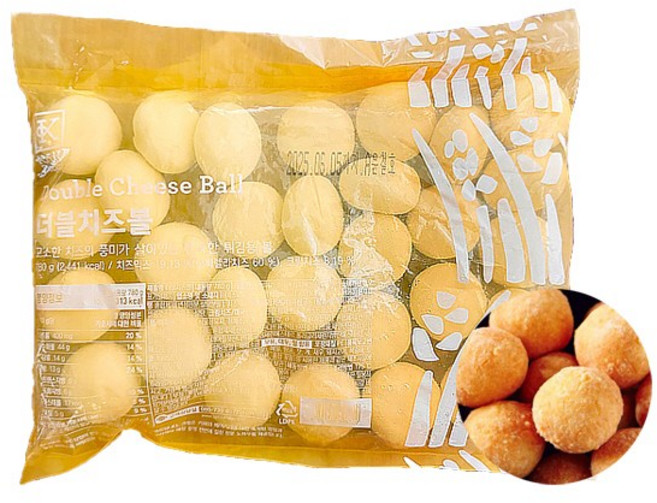 삼립 더블 치즈볼 780g / 냉동 모짜렐라 크림치즈, 1개