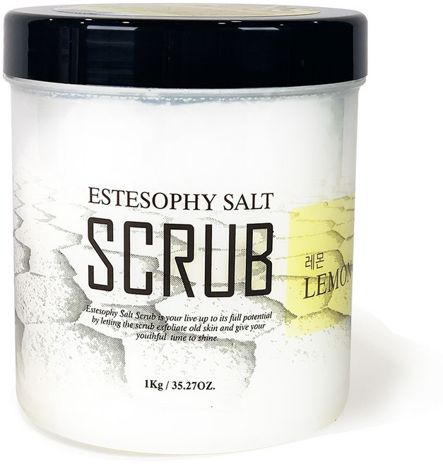 ESTESOPHY 鹽皂身體磨砂膏 檸檬, 1個, 1kg