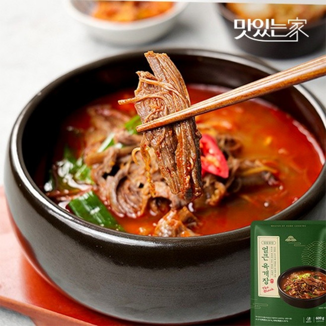 집밥장인 얼큰육개장 더 블랙 600g, 1팩, 1개