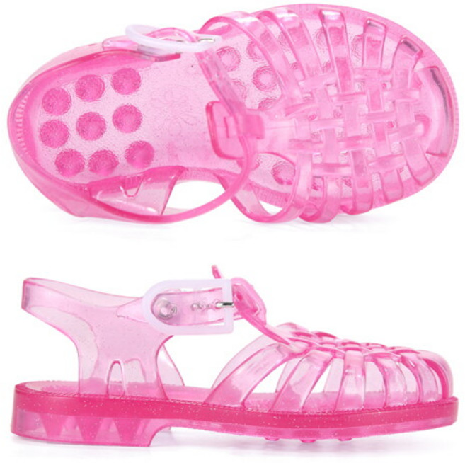 [메듀즈] 아동 키즈 젤리슈즈 샌들 로즈 파에테 SUN 201 ROSE PAILLETE