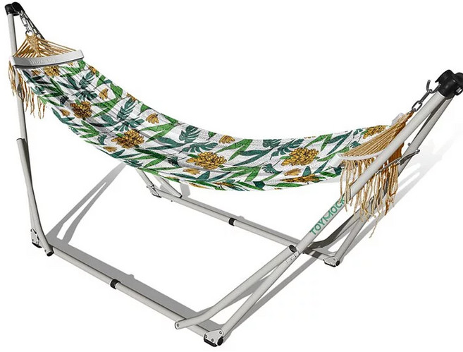 TOYMOCK 熱帶圖案可攜式吊床, 花