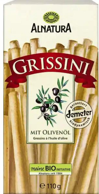 독일 알나투라 Alnatura Olive oil Grissini 올리브 오일 그리시니, 8개, 110g