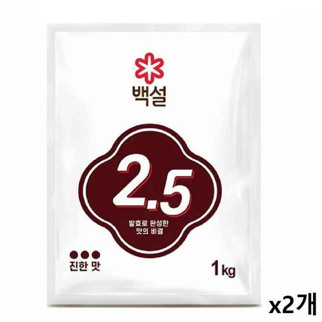 CJ/제일제당/백설 2.5 1kg, 2개
