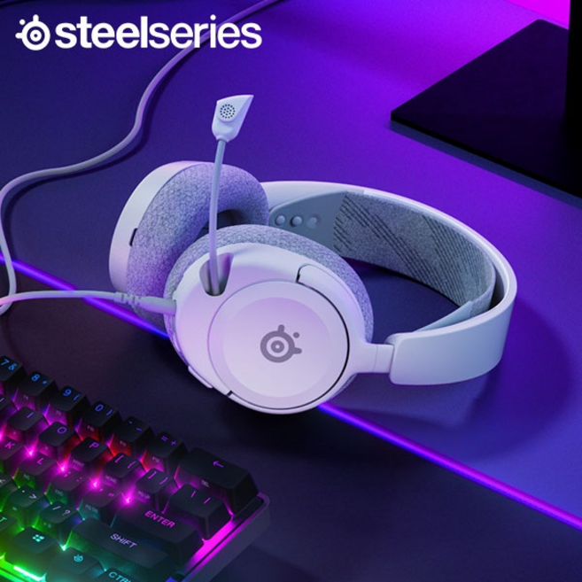 스틸시리즈 유선 게이밍 헤드셋, (WHITE) 화이트, ARCTIS NOVA 1