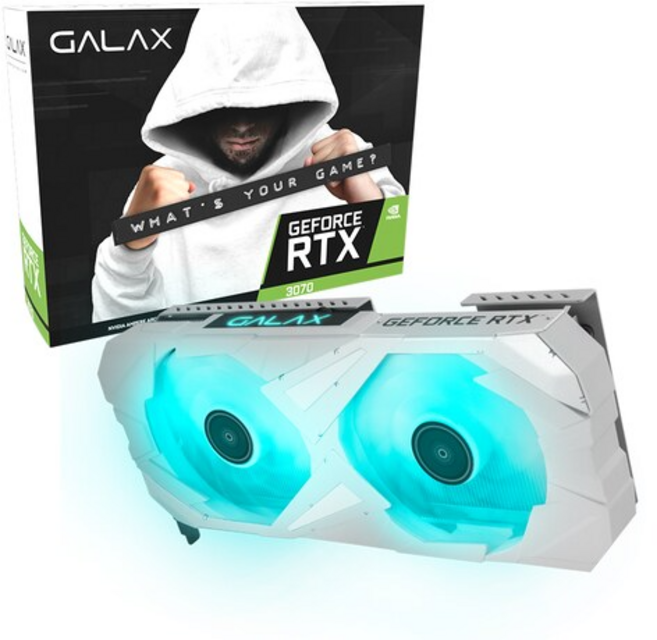 [리퍼] 갤럭시 GALAX 지포스 RTX 3070 EX WHITE OC V3 D6 8GB LHR 게이밍 그래픽 카드