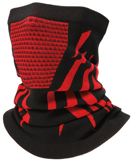 CB1 히트가드 바라클라바 마스크 겨울 방한 넥워머 오토바이 자전거 스키, 빨강, 1개