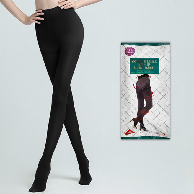 패션파트너 컴퍼터블 힙업 와이드 밴드 테리 기모 레그쉐이퍼 엉덩이 두 줄 봉제선 5단계 압박 몸매 보정 팬티 스타킹